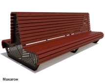 Скамейка уличная Кисловодск, Лиственница 1,5 м Скамейка уличная Кисловодск, Лиственница 1,5 м