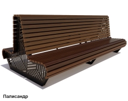 Скамейка уличная Кисловодск, Лиственница 1,5 м, фото 5