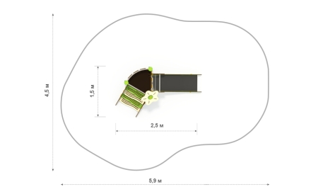 FUN-terra Горка малая «Заколдованный лес» ЗЛ-36, фото 4
