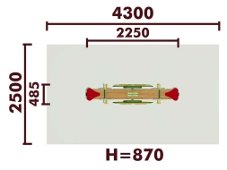 Качели-балансир Кораблик 04102 для детской площадки, фото 2