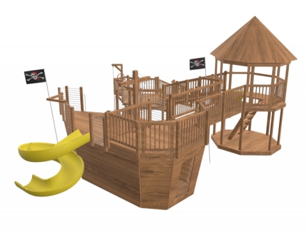 Игровая площадка TORUDA WOOD Пиратский корабль 7, фото 2