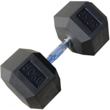 Гантель гексагональная обрезиненная ZSO, 50 кг Гантель гексагональная обрезиненная ZSO, 50 кг